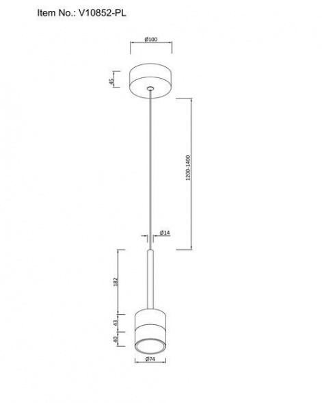 Подвесной светодиодный светильник Moderli Self V10852-PL
