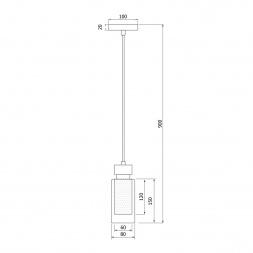 Подвесной светильник Eurosvet Amado 50115/1 черный