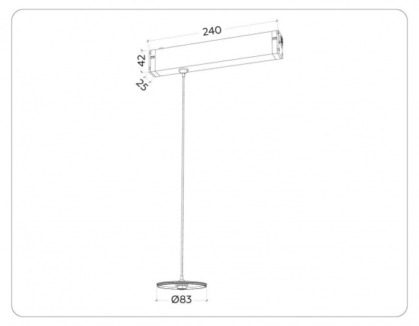 Трековое крепление Ambrella Light DIY Spot A2660