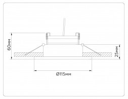 Встраиваемый светильник Ambrella light TECHNO SPOT TN52332