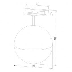 Трековый светильник Elektrostandard Glob GX53 черный MRL 1015 a053136
