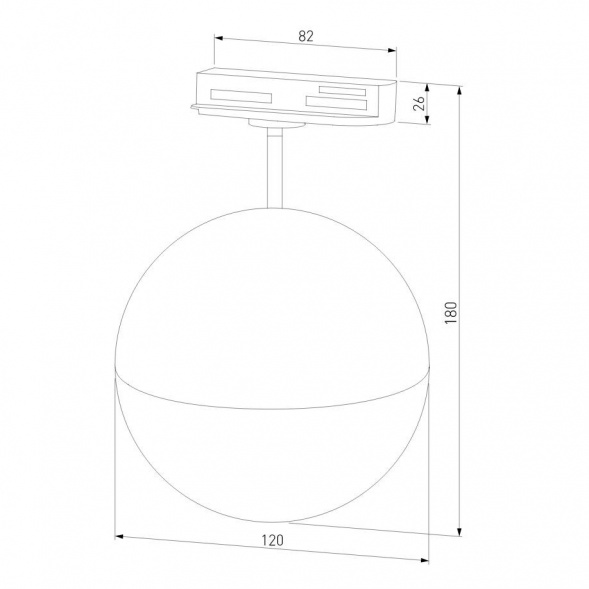 Трековый светильник Elektrostandard Glob GX53 черный MRL 1015 a053136