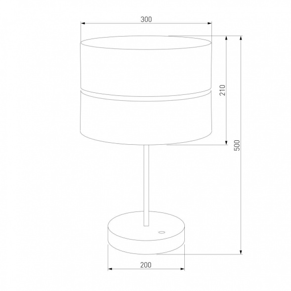 Настольная лампа TK Lighting 5467 Hilton Black Gold