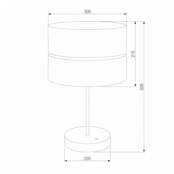 Настольная лампа TK Lighting 5467 Hilton Black Gold