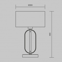 Настольная лампа Maytoni Marmo MOD099TL-01G