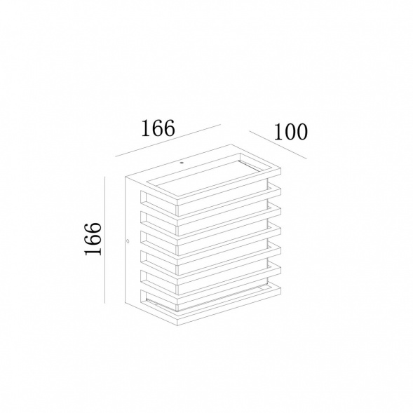 Уличный настенный светодиодный светильник Maytoni Downing Street O020WL-L10B4K
