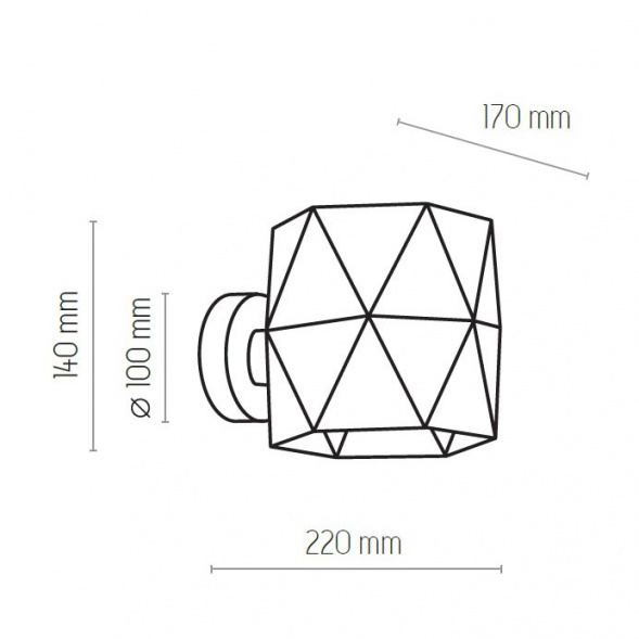 Бра TK Lighting 1040 Siro Black Gold