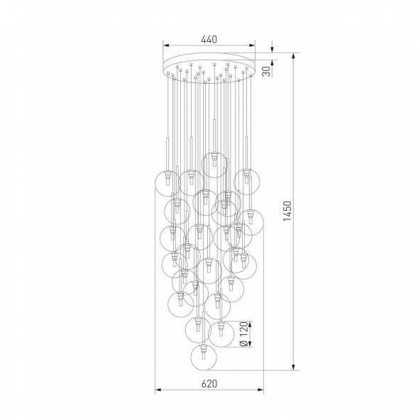 Подвесная люстра TK Lighting 10099 Nilos