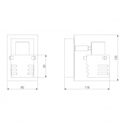 Спот Eurosvet 23463/1 хром/античная бронза