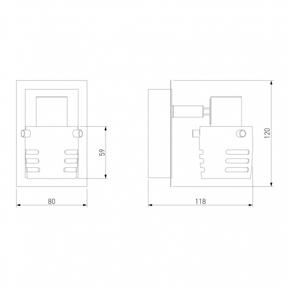 Спот Eurosvet 23463/1 хром/античная бронза