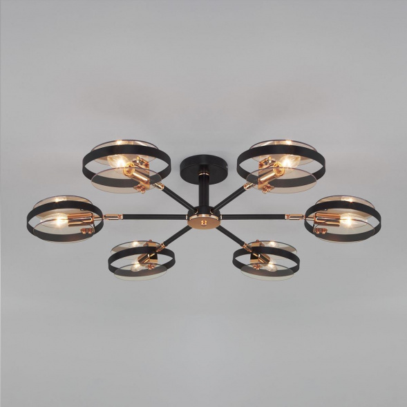 Потолочная люстра Eurosvet Gallo 70121/6 черный