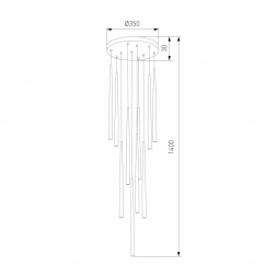 Подвесная люстра TK Lighting 10114 Piano