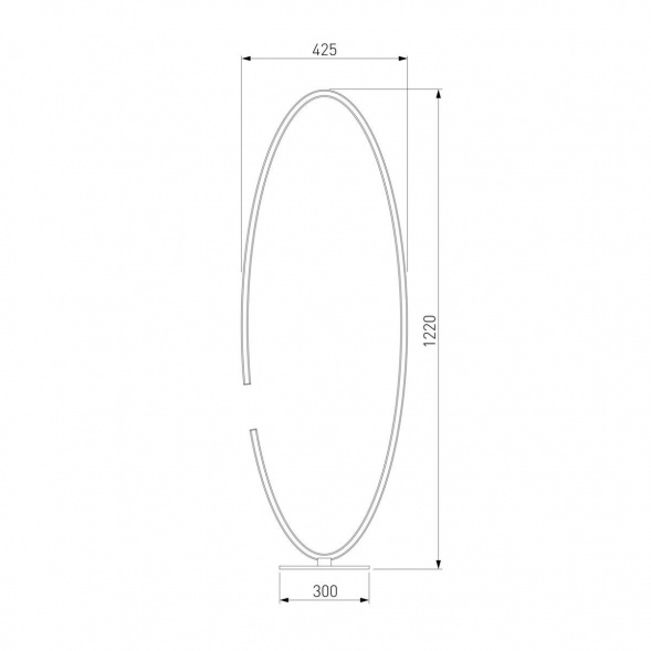 Торшер Eurosvet 80415/1 сатин-никель