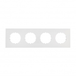 Рамка LK Studio 4-постовая квадрат (белый) Vintage-Quadro 884404-1