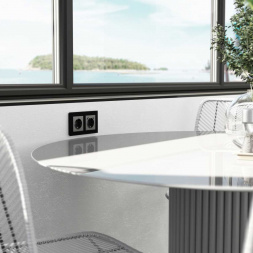 Рамка Werkel Senso на 2 поста черный, стекло soft-touch W0023108 4690389200373