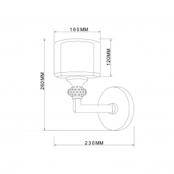 Бра Vele Luce Lotus VL1053W01