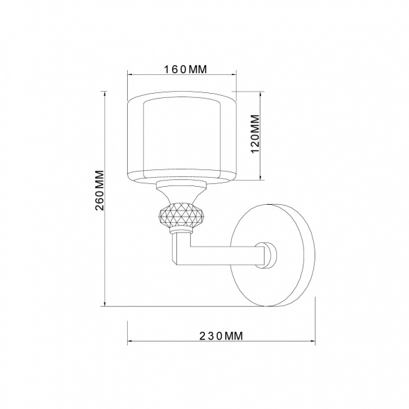 Бра Vele Luce Lotus VL1053W01