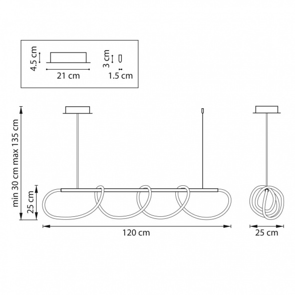 Люстра подвесная Corinto Lightstar 637093
