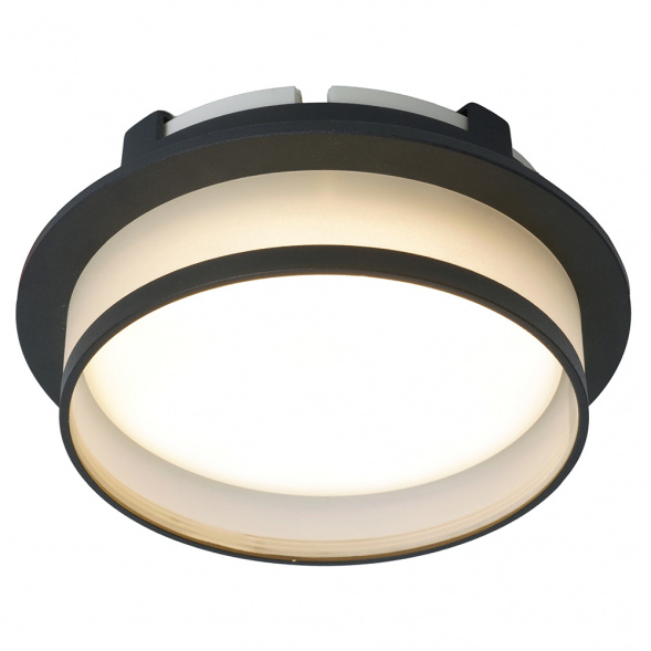 Светильник встраиваемый Feron DL700  потолочный GX70 черный круг 51094