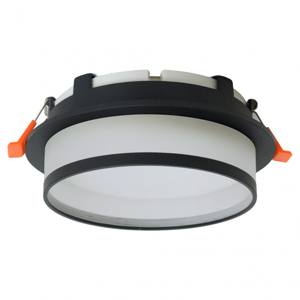 Светильник встраиваемый Feron DL700  потолочный GX70 черный круг 51094