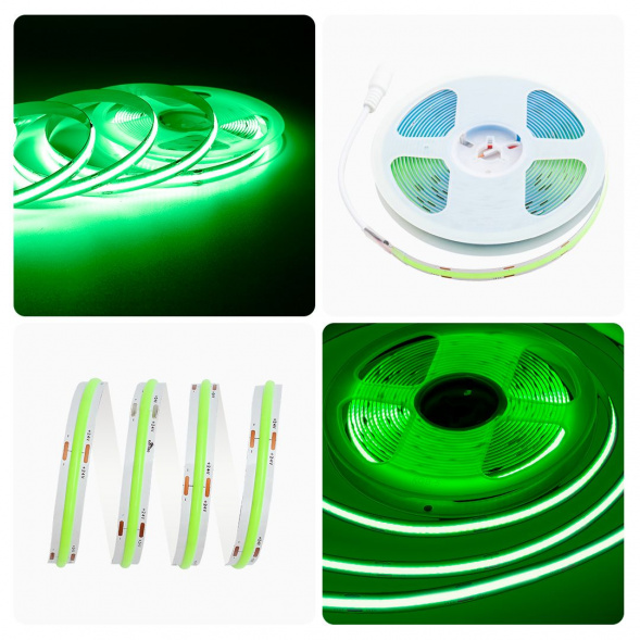 Светодиодная лента Apeyron 11W/m 352LED/m COB зеленый 2M 184ОО