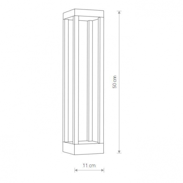 Уличный светодиодный светильник Nowodvorski Structure Led 8145