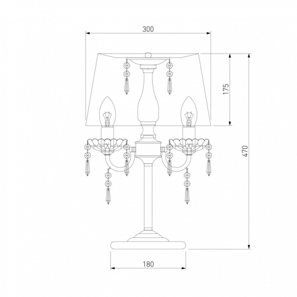 Настольная лампа Eurosvet 2045/3T хром/белый