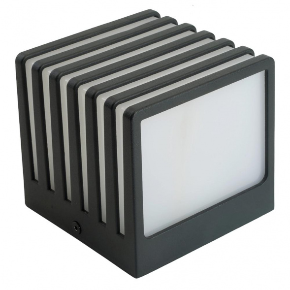 Светильник садово-парковый Feron DH0605, на стену, GX53 230V, черный 51335