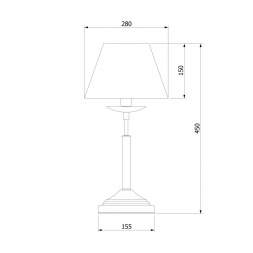 Настольная лампа Eurosvet 01010/1 хром