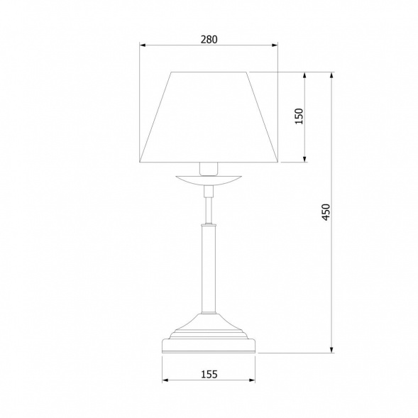 Настольная лампа Eurosvet 01010/1 хром