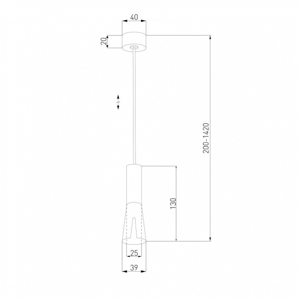 Подвесной светодиодный светильник Elektrostandard Pino 50311 LED a067971