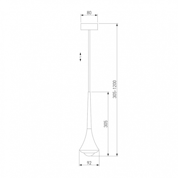 Подвесной светодиодный светильник Elektrostandard Hill 50211 Led хром a060354
