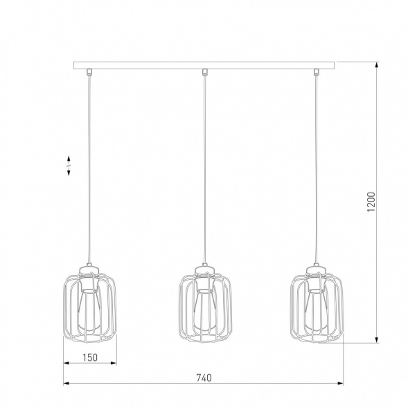 Подвесной светильник TK Lighting 4716 Galaxy New