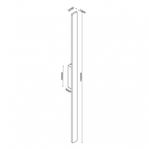 Уличный настенный светодиодный светильник Mantra Lotus 7994