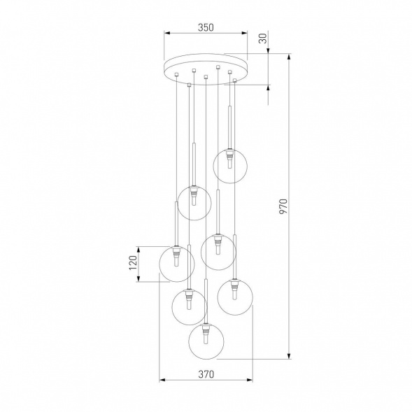 Подвесная люстра TK Lighting 5362 Nilos