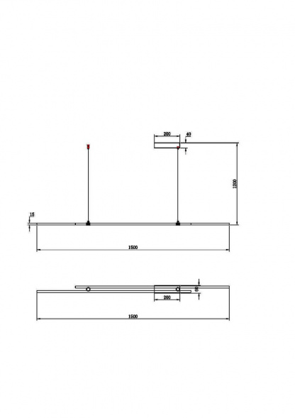 Подвесной светодиодный светильник Maytoni Halo MOD005PL-L48BSK
