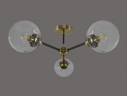 Потолочная люстра Elvan LU-208/3-E27-BkBaCl