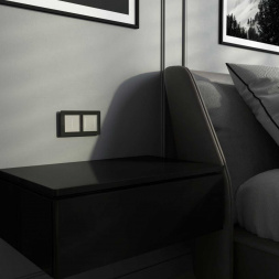 Умный сенсорный выключатель двухклавишный (дымчатый) W4523641/ a069765