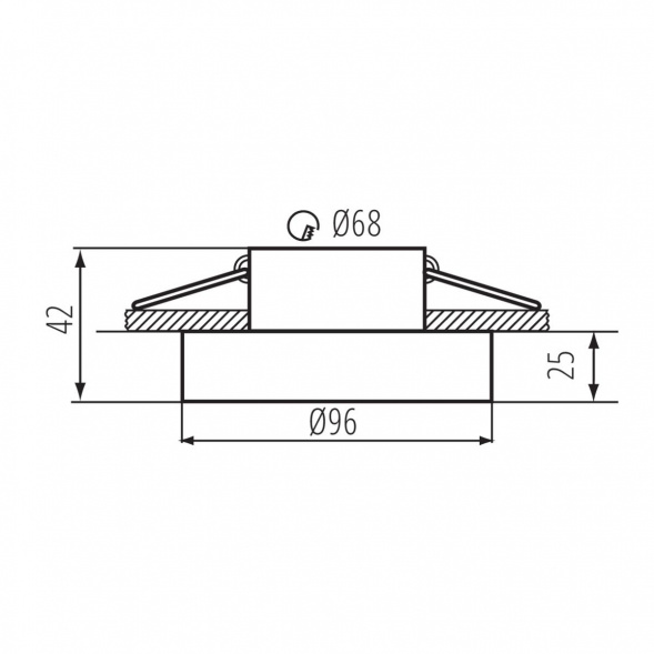 Точечный светильник Kanlux ELICEO DSO B/B 35280