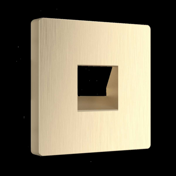 Накладка для телефонной розетки Werkel RJ-11 (шампань рифленый) W1192010 4690389160707