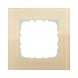 Рамка LK Studio 1-постовая, натуральное стекло (кремовый) LK80 844117-1