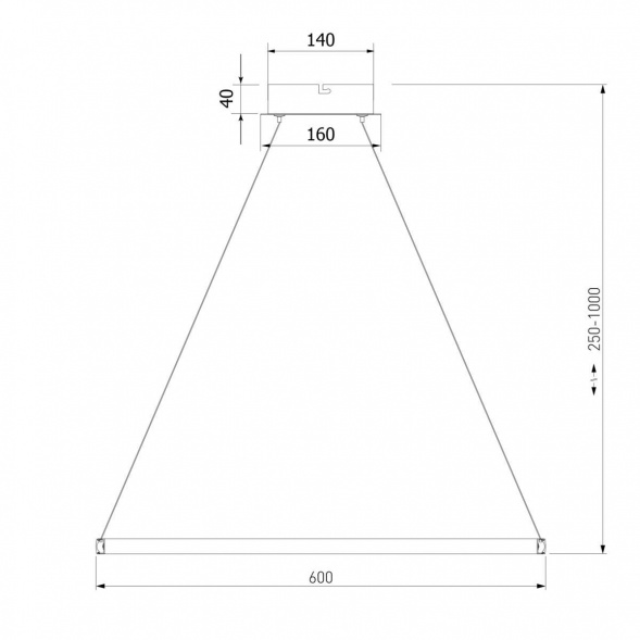 Подвесной светодиодный светильник Eurosvet Collars 90264/1 черный