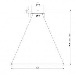Подвесной светодиодный светильник Eurosvet Collars 90264/1 черный