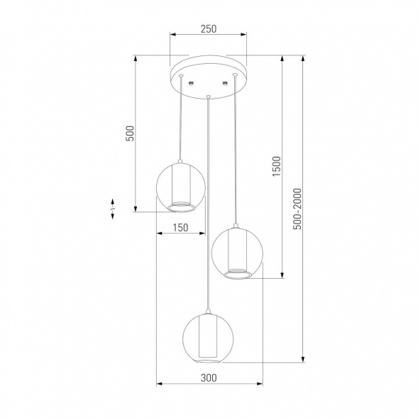 Подвесная светодиодная люстра Eurosvet Cobble 50258/3 LED дымчатый/ бежевый/ шоколад