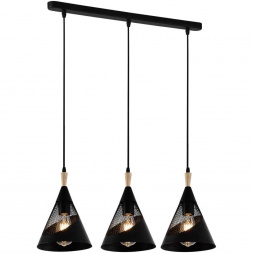 Люстра Reluce 03250-3.9-03 BK+WOOD