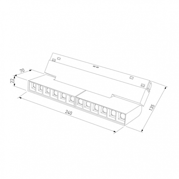 Трековый светодиодный светильник Elektrostandard Slim Magnetic Mobi 85191/01 a066540
