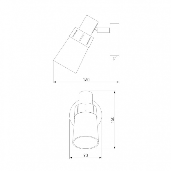 Настенный светильник Eurosvet 20081/1 белый