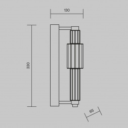 Настенный светильник Maytoni Verticale MOD308WL-L9CH3K