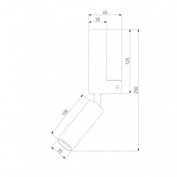 Светодиодный спот Eurosvet Pitch 40020/1 Led белый