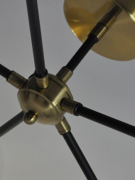 Потолочная люстра Elvan LU-208/5-E27-BkBaCl